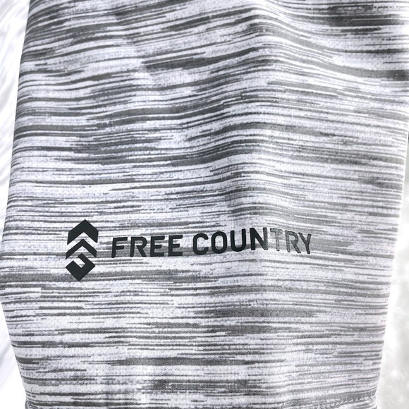 Women's Free Country Freeform II Super Softshell Jacket Medium Gray White Hooded - Picture 4 of 13